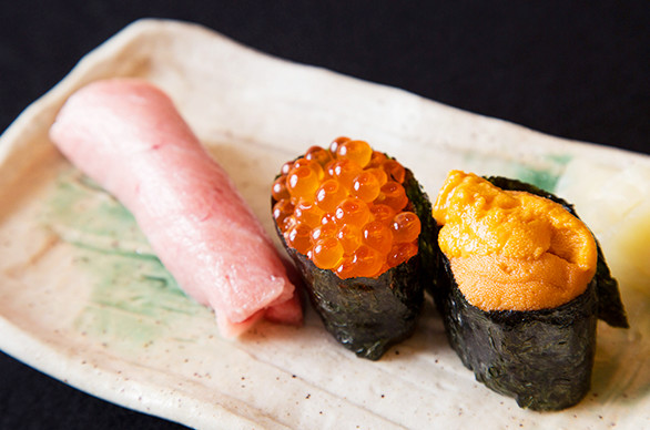 新鮮なネタ満載の握り寿司